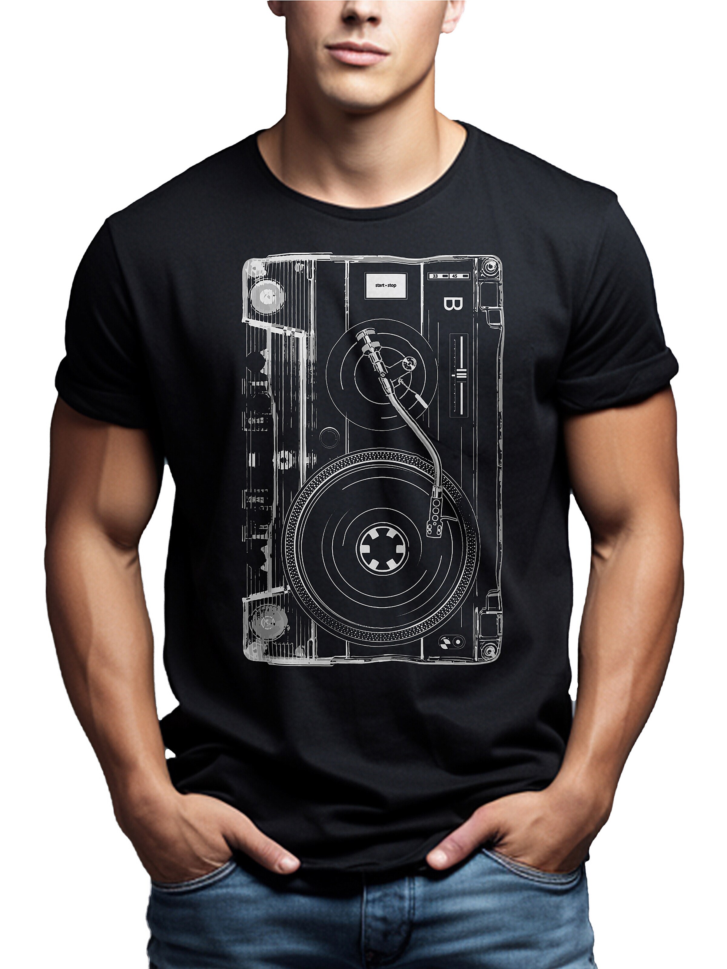 MAKAYA Shirt 'Tape B Side' in Black
