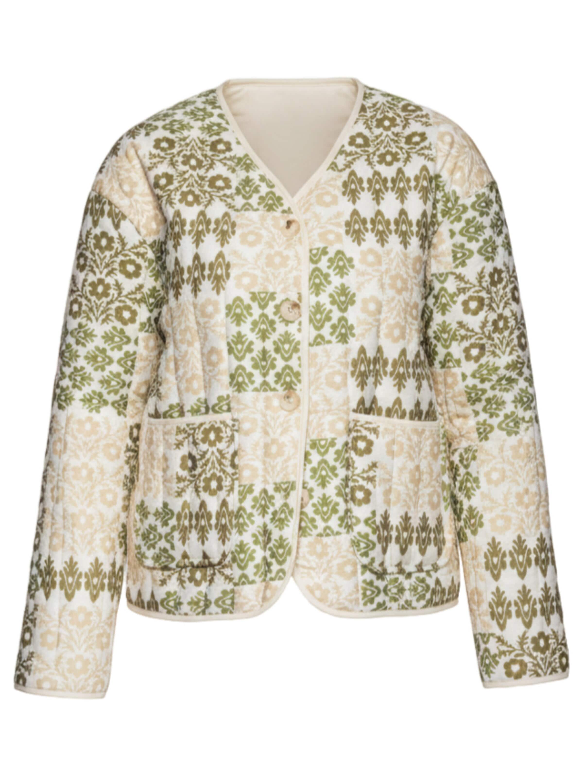 Veste mi-saison Ombre en beige : devant