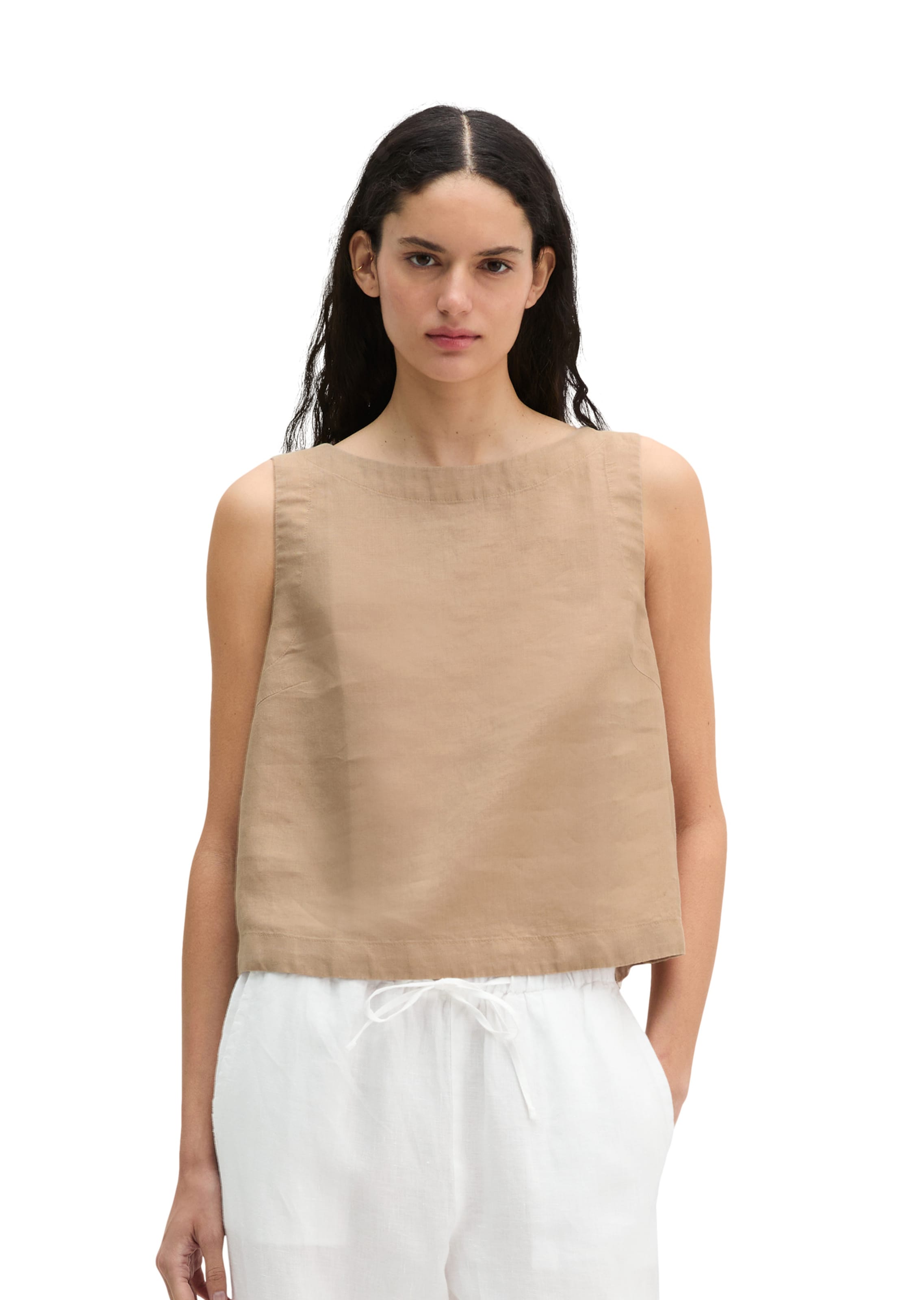Marc O'Polo Blouse in Beige: voorkant