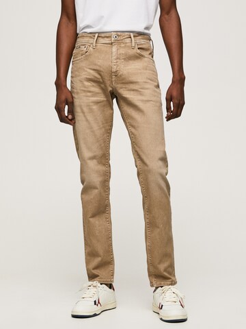 Pepe Jeans Slim fit Jeans 'STANLEY' in Brown: front