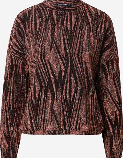 Rut & Circle Sweater majica 'NINA' u hrđavo crvena / crna, Pregled proizvoda