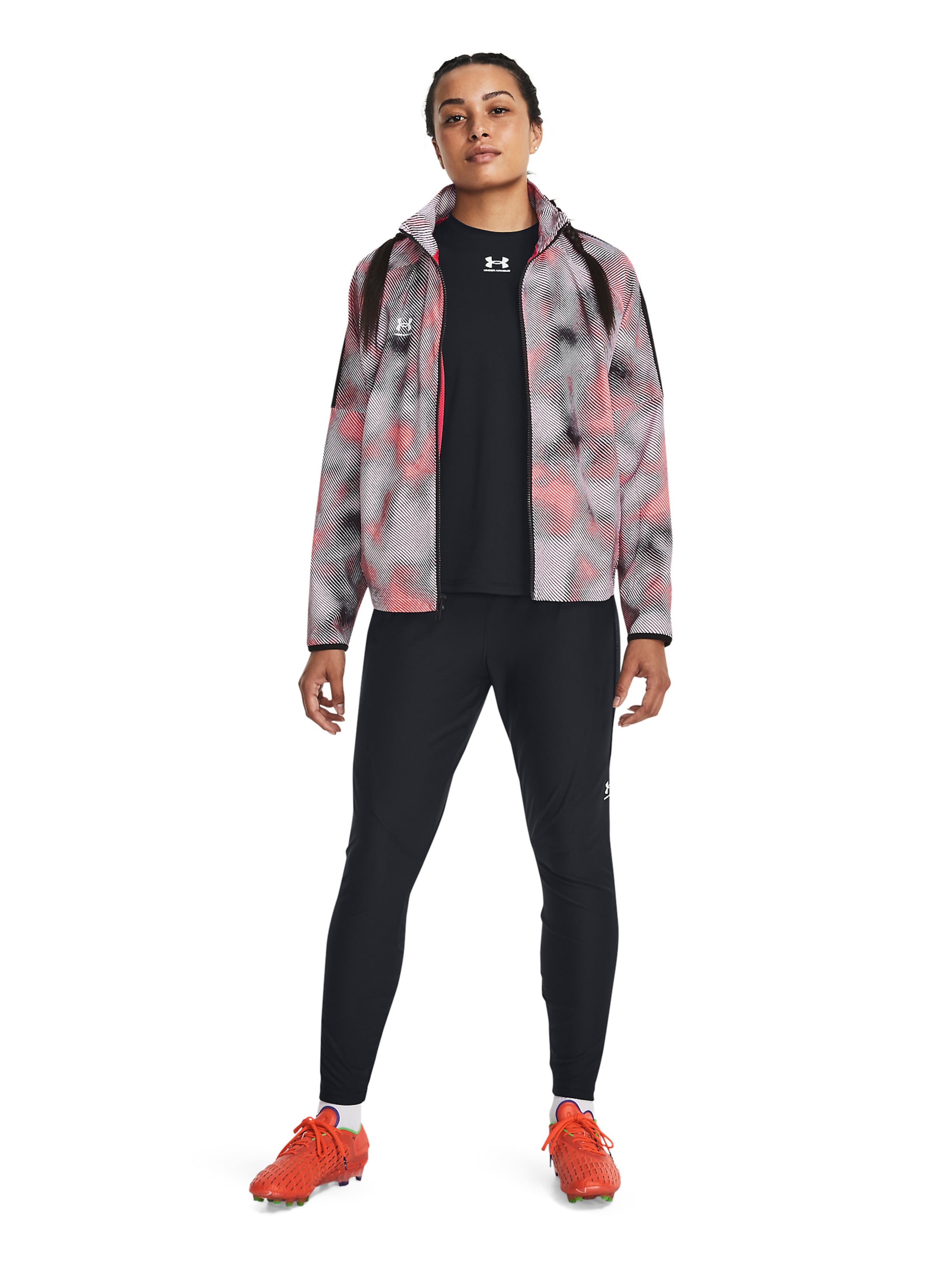 UNDER ARMOUR Skinny Sports trousers 'Challenger Pro' in Black: front