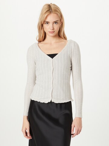 VILA Knit Cardigan in Beige: front