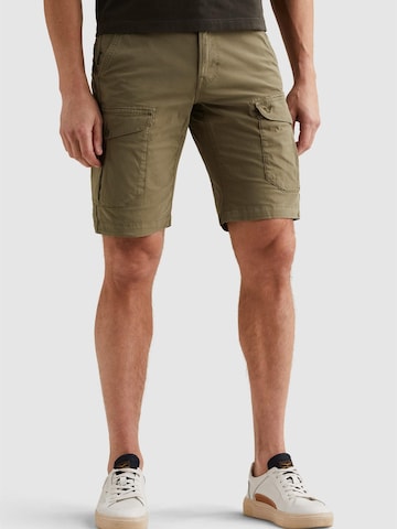 PME Legend Broek 'Clearwing regular fit cargo shorts' in Groen: voorkant