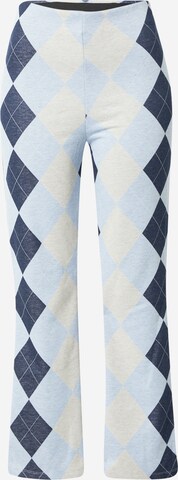 Monki Flared Broek in Blauw: voorkant