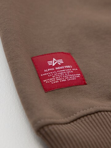 ALPHA INDUSTRIES Sweatshirt in Brown