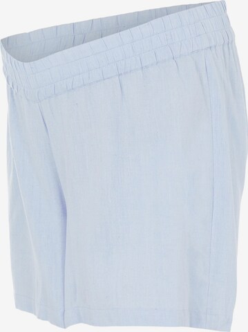 MAMALICIOUS Regular Trousers 'Ava' in Blue: front