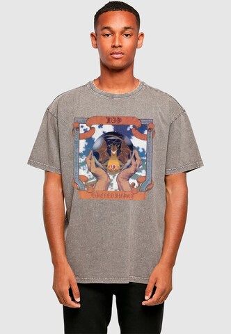 Merchcode T-Shirt 'DIO - Sacred Heart' in Grau: Vorderseite