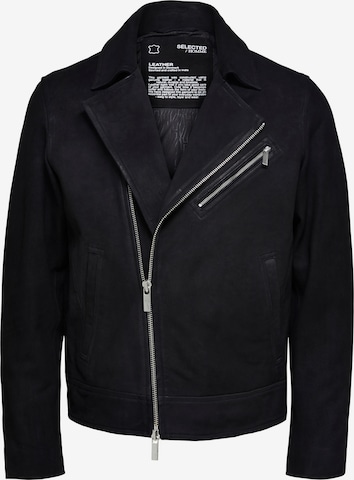 SELECTED HOMME Between-season jacket in Black: front