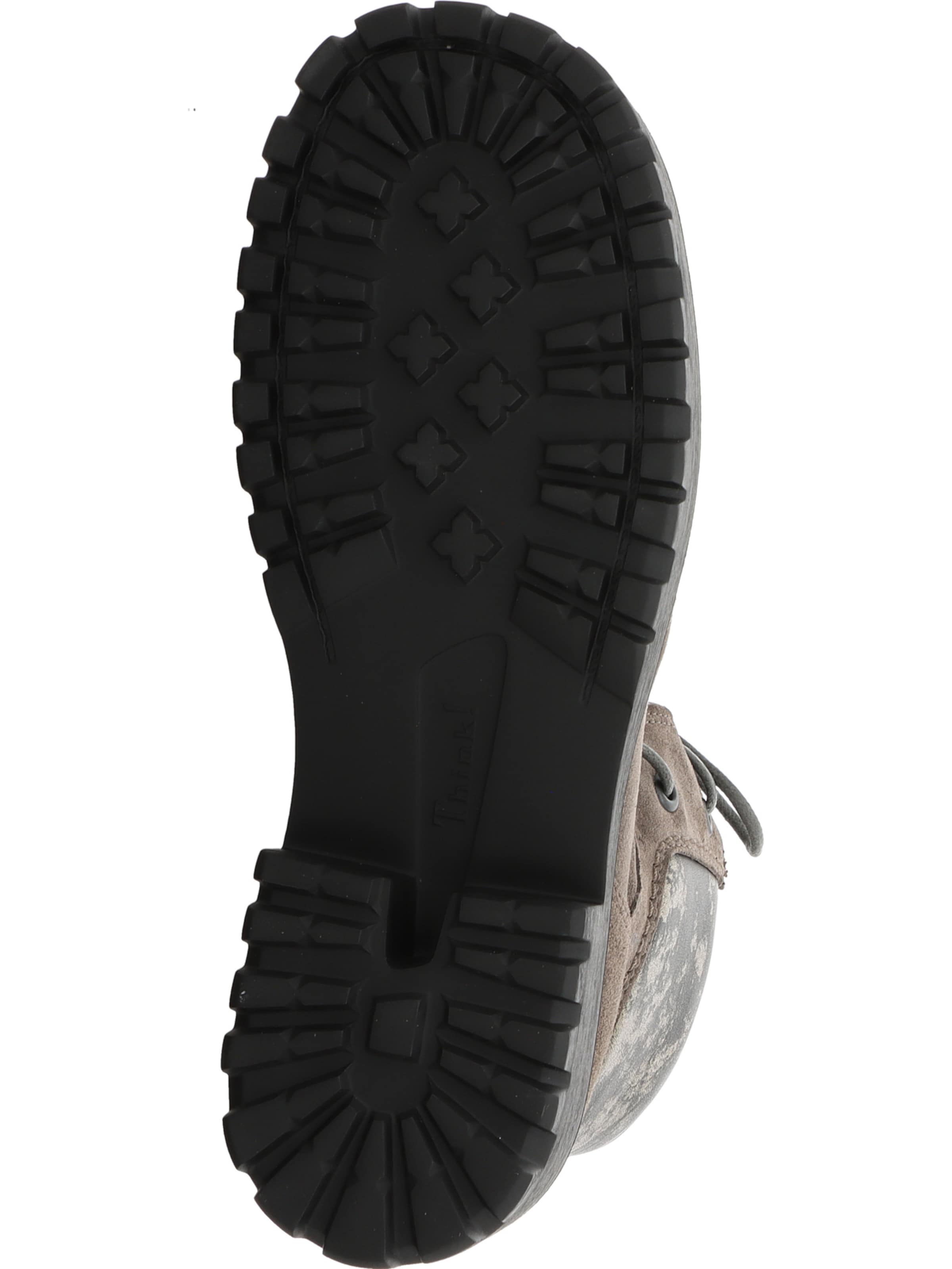 THINK! Schnürstiefelette 'Trento' in Braun