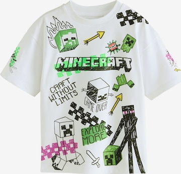 Next Tričko 'Minecraft' – bílá: přední strana