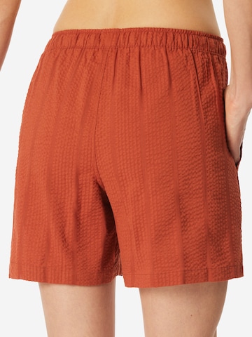 Pantalon de pyjama 'Mix & Relax' SCHIESSER en orange