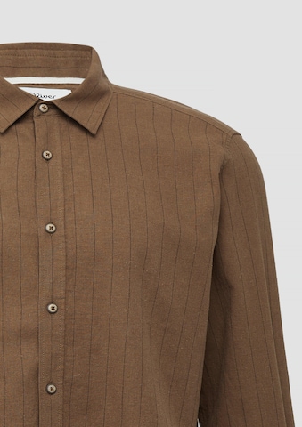 s.Oliver Regular fit Overhemd in Beige