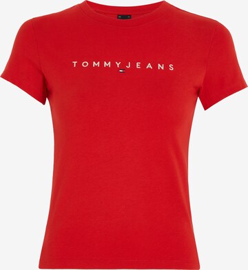 Tommy Jeans T-Shirt in Rot: predná strana