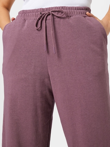Tom Tailor Women + Loosefit Kalhoty – fialová