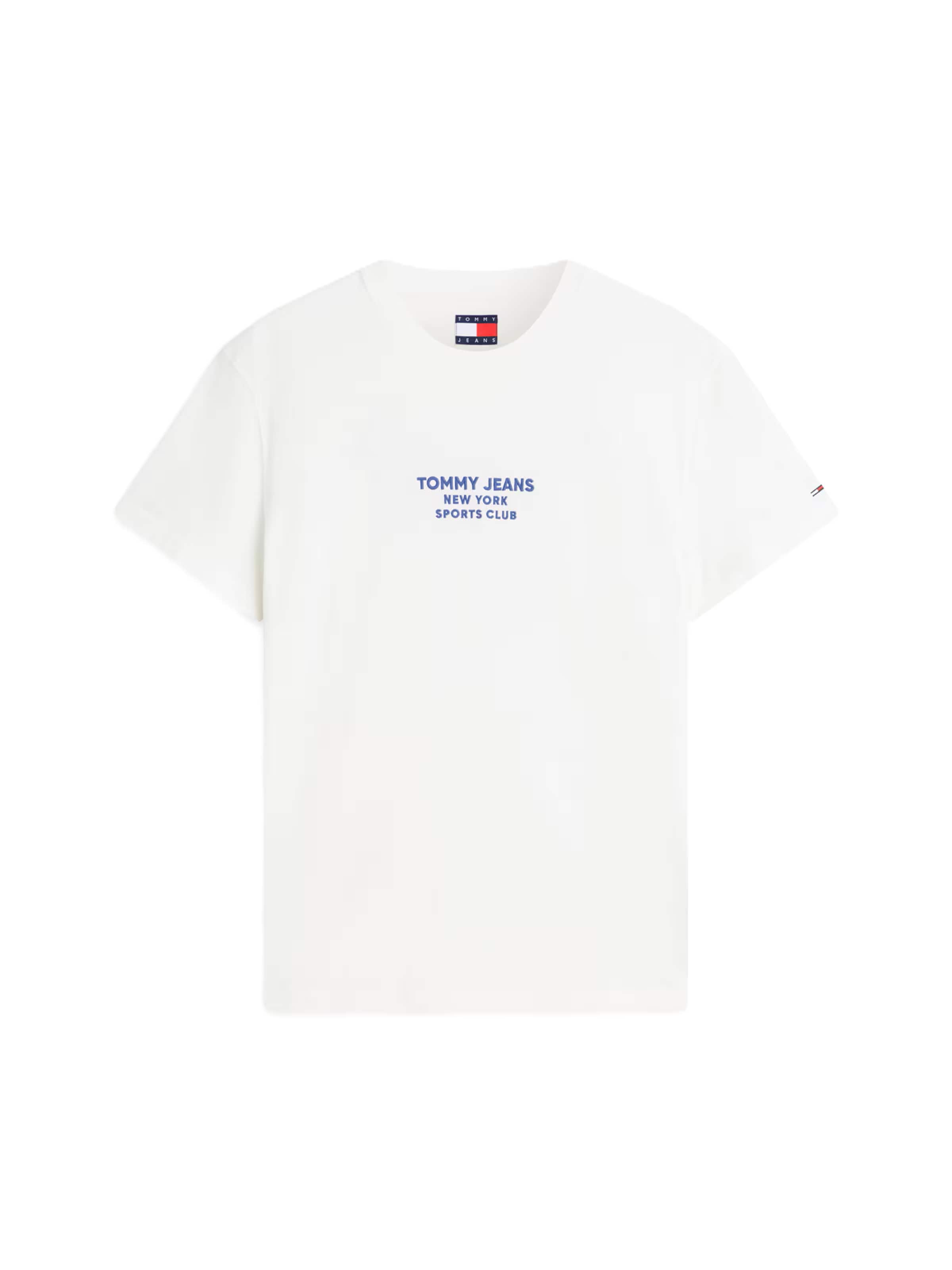 Tommy Jeans Shirt 'SPORTS CLUB' in Wit: voorkant