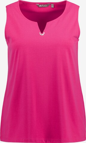 Ulla Popken Top in Roze: voorkant