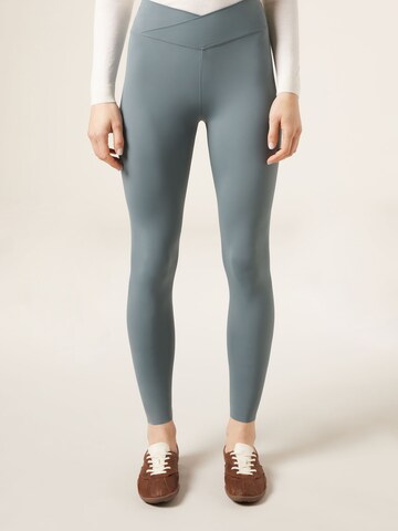 CALZEDONIA Skinny Leggings in Blue: front