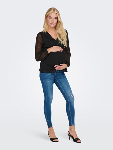 Only Maternity Bluse 'Bettina' i sort