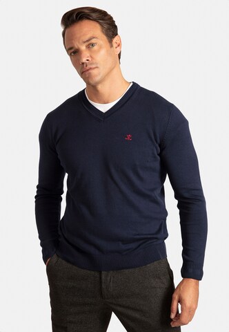 Sir Raymond Tailor Sweater 'Los Angeles' in Blue: front