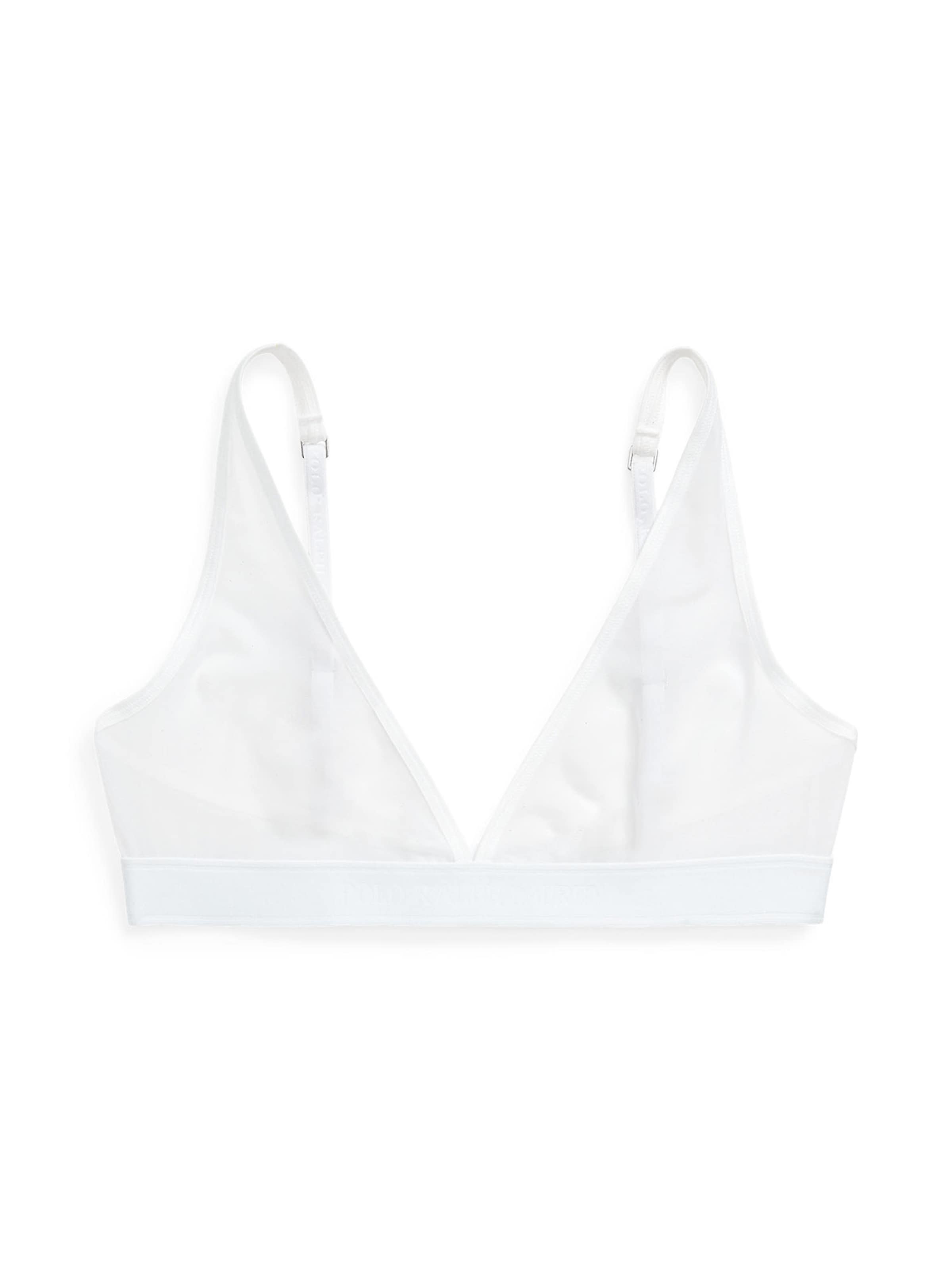Polo Ralph Lauren Bra ' UNLINED PLUNGE BRA ' in White: front