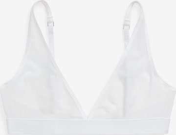 Triangle Soutien-gorge ' UNLINED PLUNGE BRA ' Polo Ralph Lauren en blanc : devant