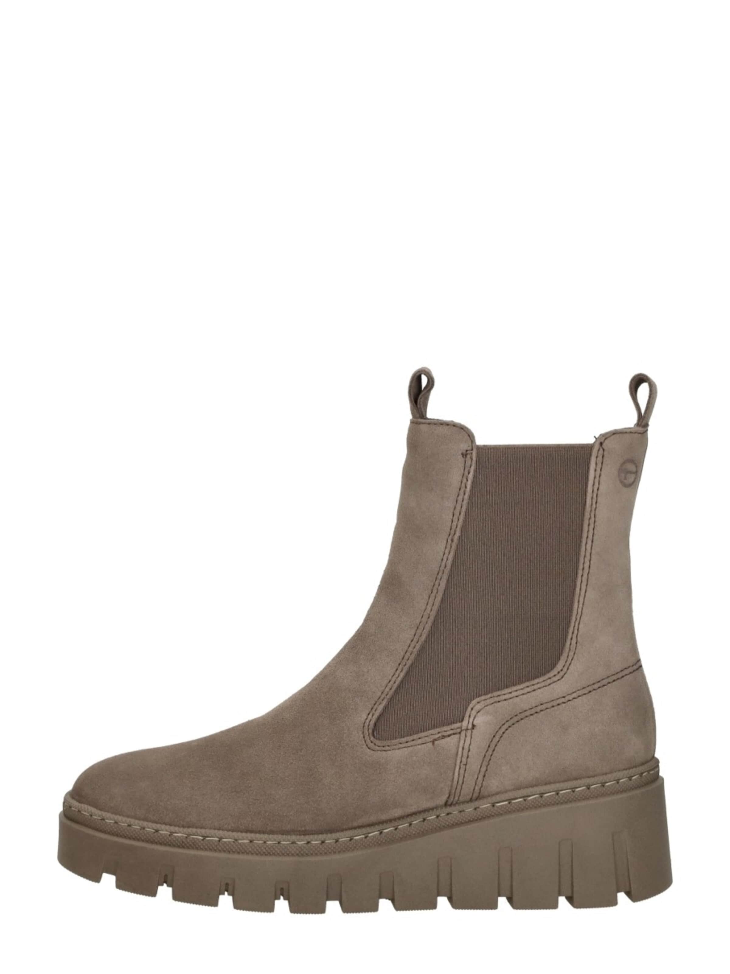 Boots 'Enkellaarsjes Plat' Tamaris en gris : devant