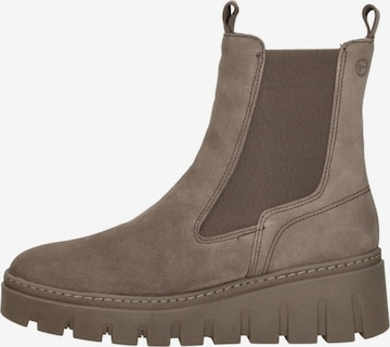 Boots 'Enkellaarsjes Plat' Tamaris en gris : devant