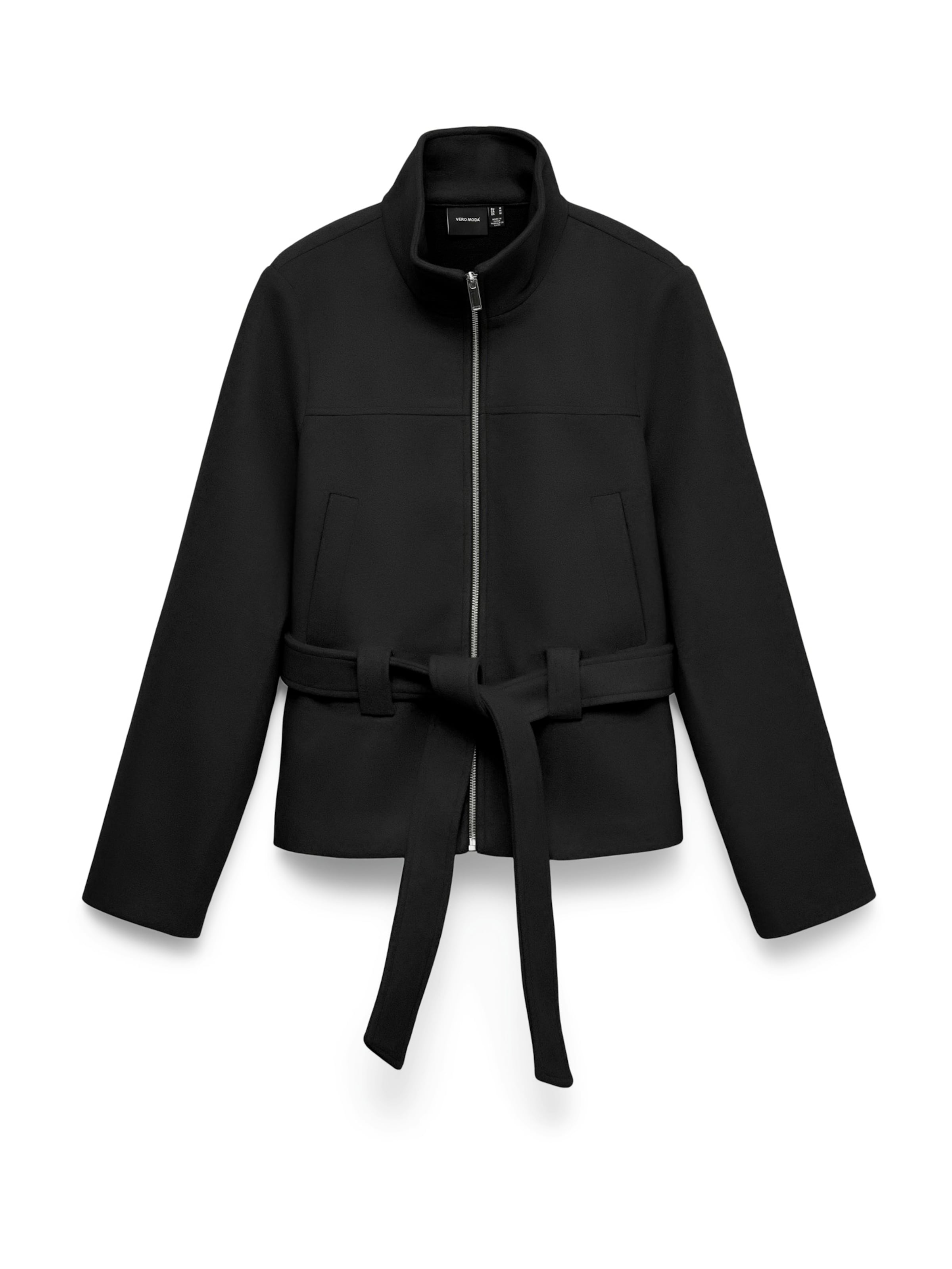 VERO MODA Ανοιξιάτικο και φθινοπωρινό παλτό 'VMVINCEDREW' σε μαύρο: μπροστά
