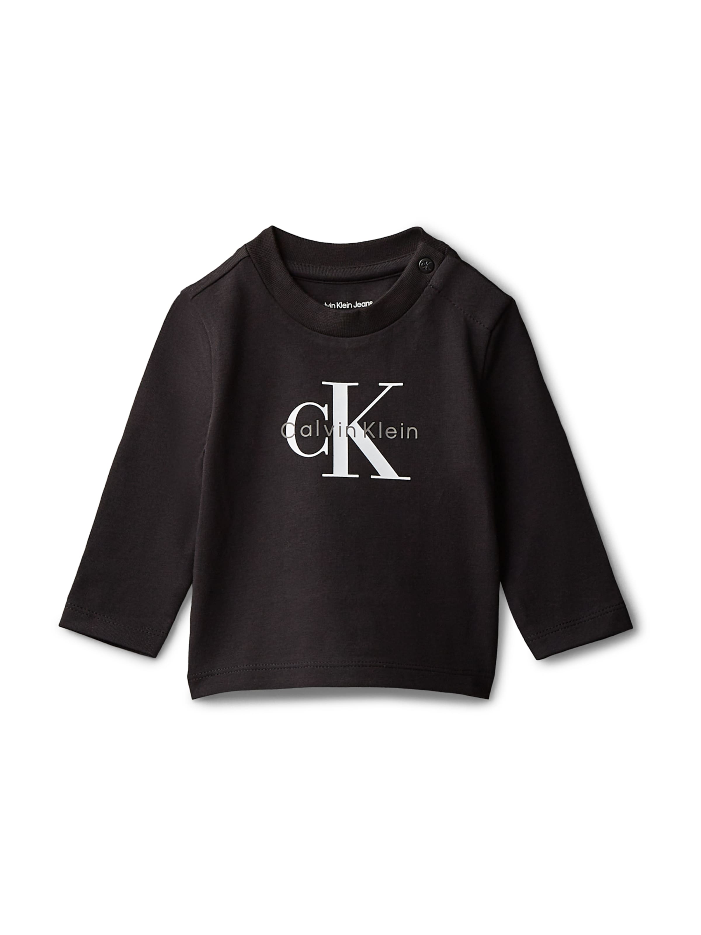 Calvin Klein JeansMajica - crna boja: prednji dio