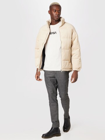 JACK & JONES Between-season jacket 'WOODSIDE' in Beige