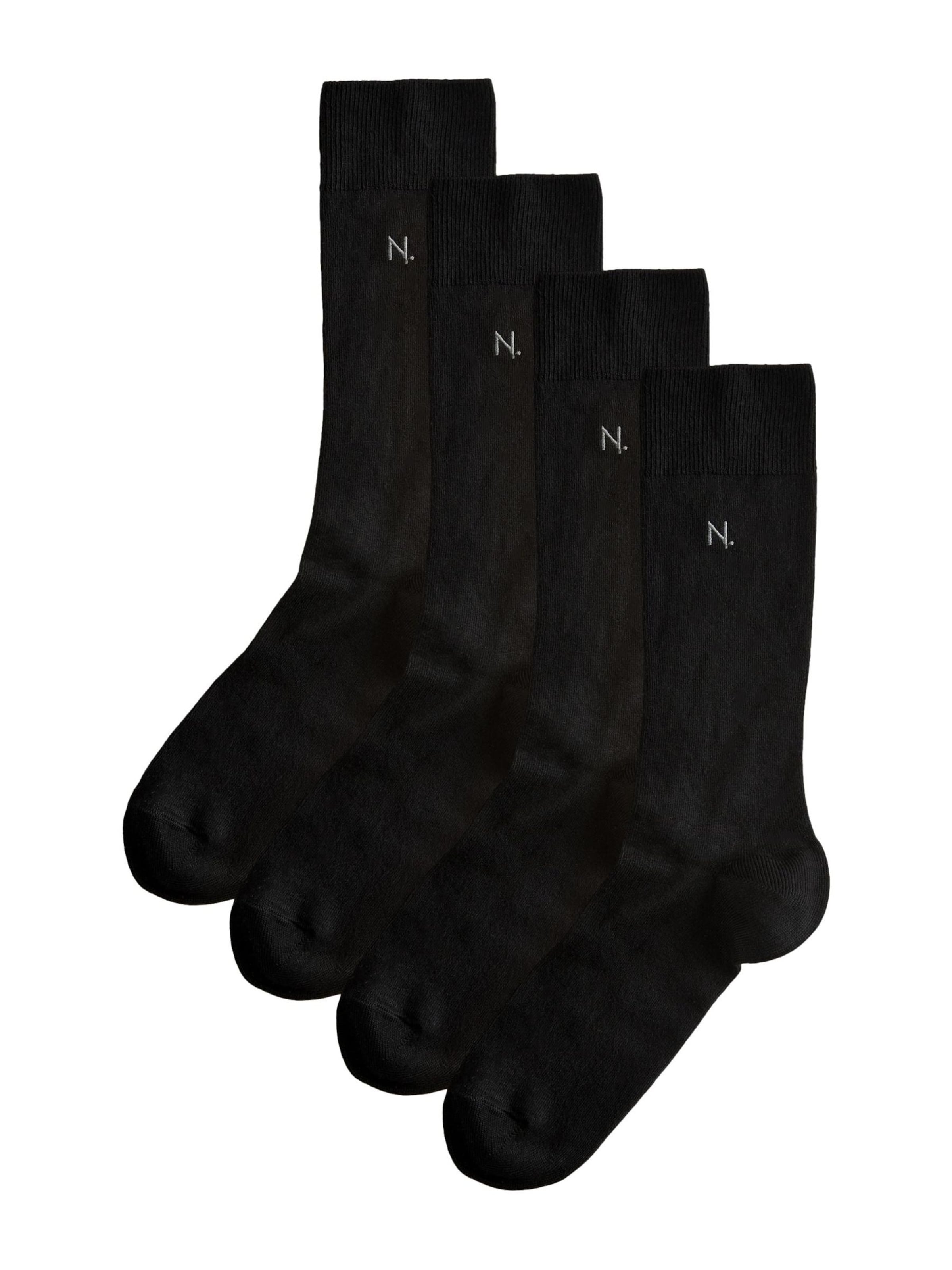 Next Sokken 'N. Premium' in Zwart: voorkant
