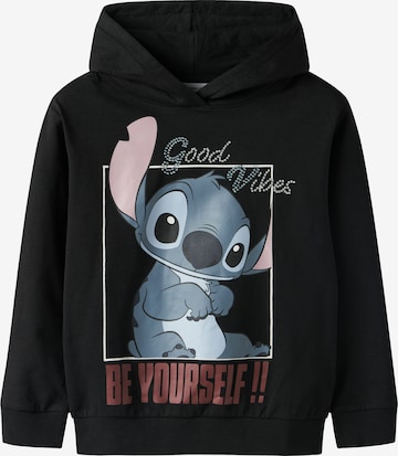 NAME IT Sweatshirt 'NKFDYS STITCH' in Schwarz: Vorderseite