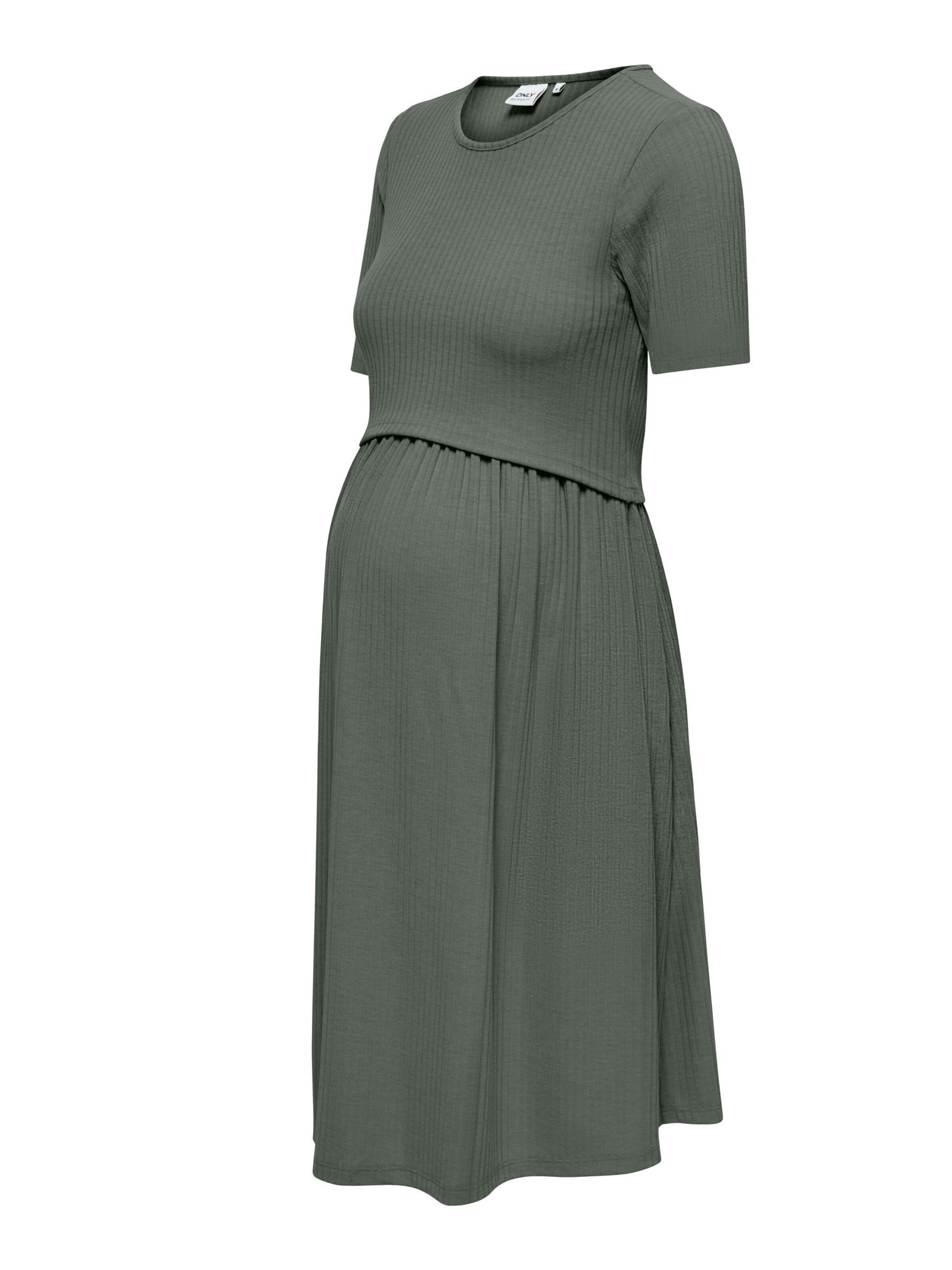 Only Maternity Jurk 'OLMMalaya' in Groen