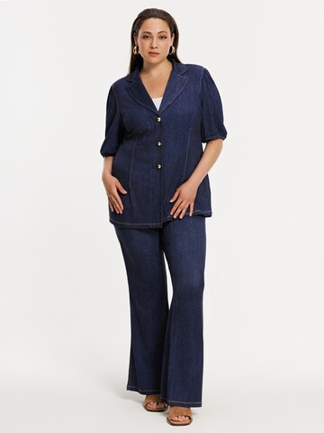 YOEK Loosefit Broek in Blauw