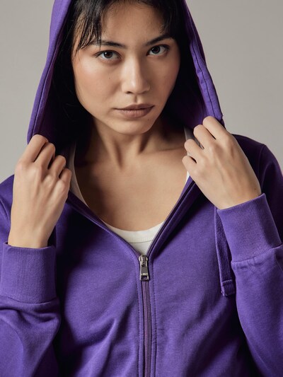 OWN Off With Nature Sweatshirt 'Felpa con Cappuccio e Zip' em XS em roxo, Vista do artigo