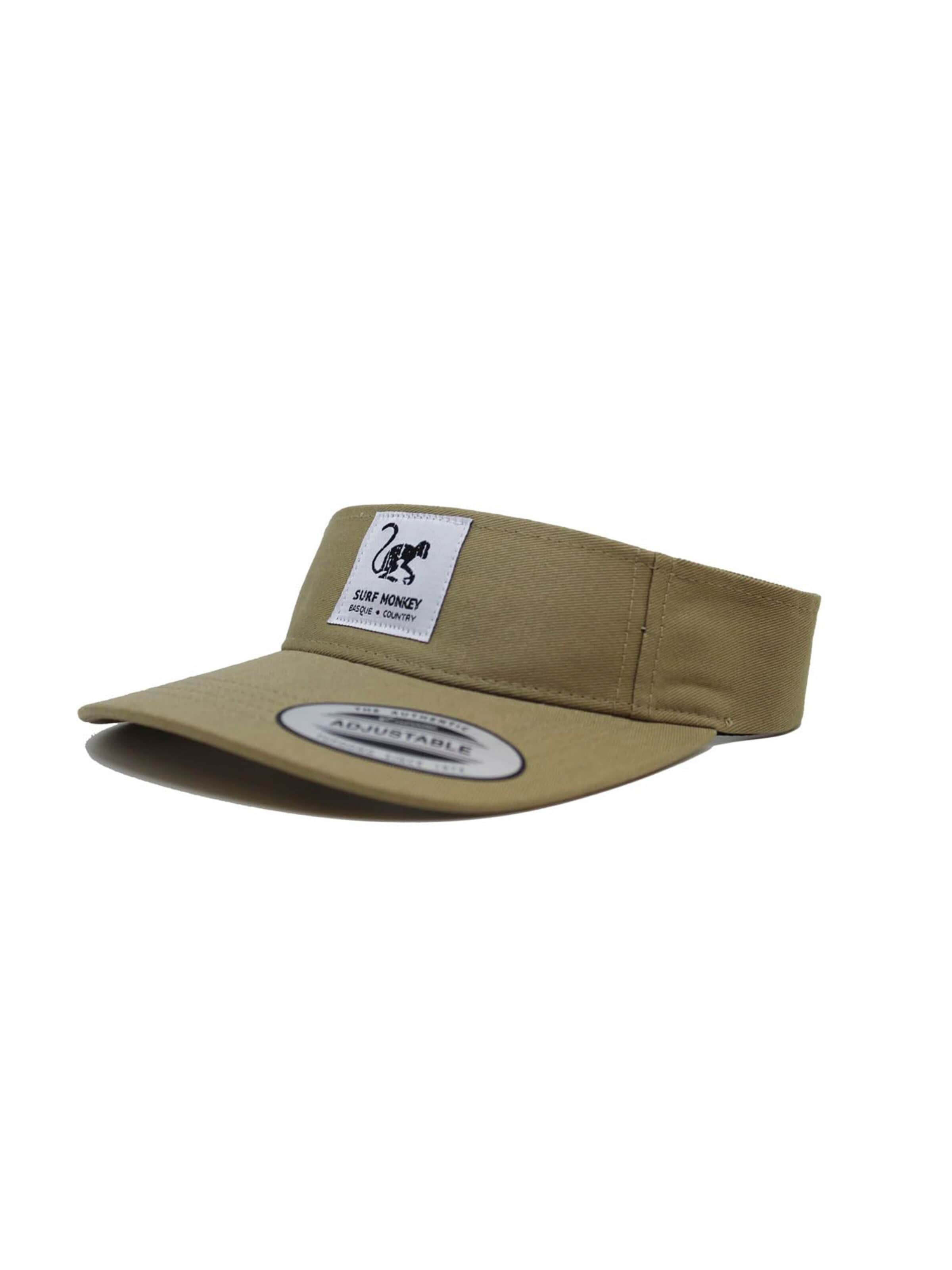 Visière Surf Monkey en beige : devant