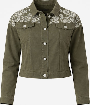 Giacca invernale 'Leafletic Women’s Denim Jacket' di LEAFLETIC in verde: frontale