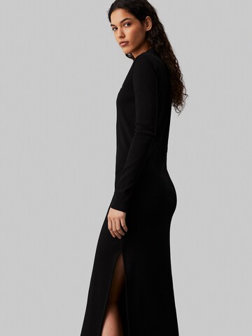 Calvin Klein Jeans Sukienka z dzianiny w kolorze czarny