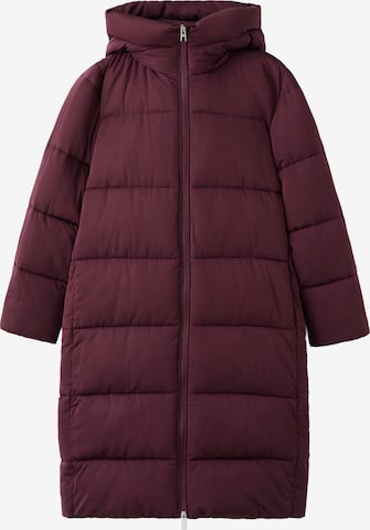 Cappotto invernale 'ESKIMO' di MANGO in rosso: frontale
