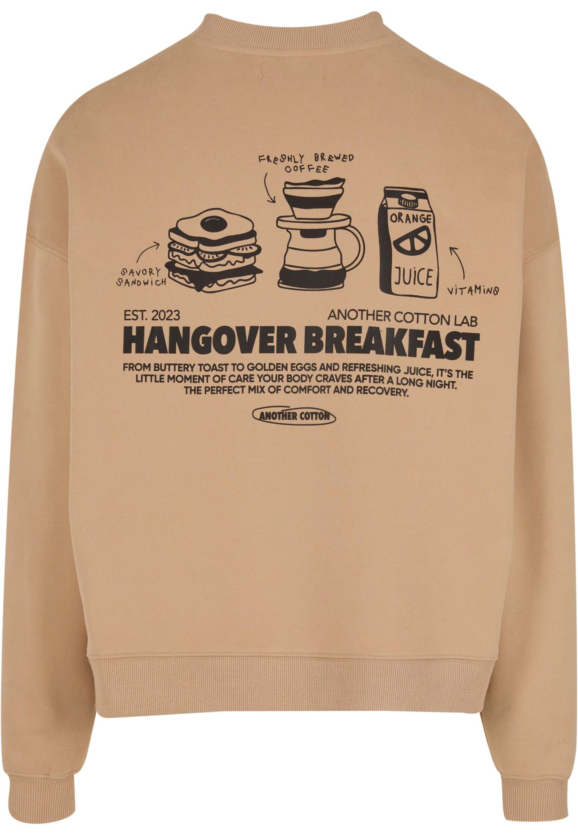 Another Cotton Lab Sweatshirt 'Hangover Breakfast' in Brown