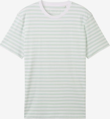 T-Shirt TOM TAILOR DENIM en vert : devant