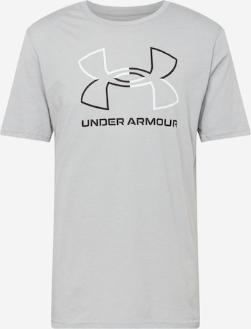 UNDER ARMOUR - Camisa funcionais 'FOUNDATION' em cinzento: frente