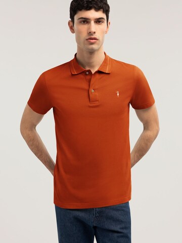 Trussardi - Camiseta de fútbol en rojo: frente