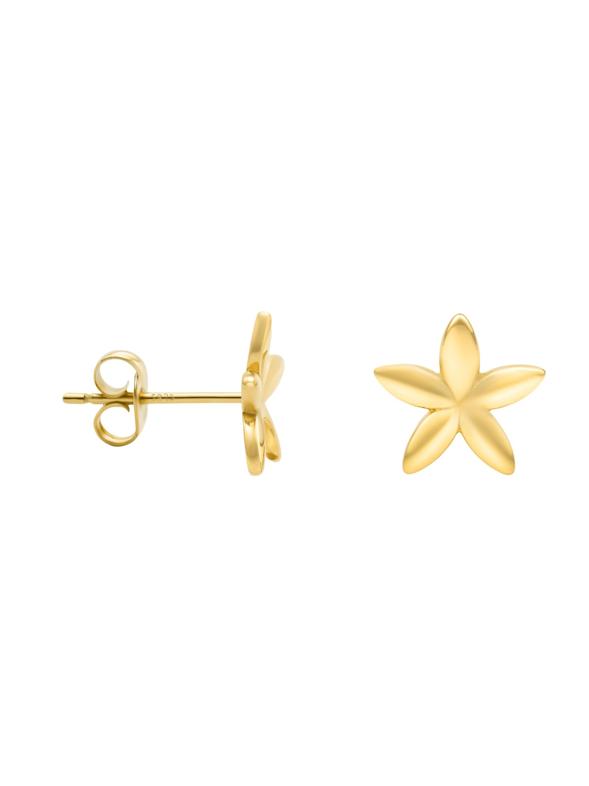 Sofia Milani Ohrringe 'Flower'‌‌‌‌‌‌ in Gold: Vorderseite