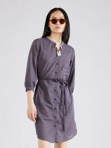 Robe-chemise SCOTCH & SODA en gris : devant