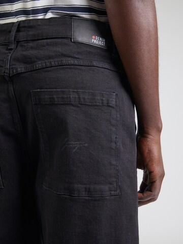 Denim Project Ohlapna forma Elegantne kavbojke | črna barva