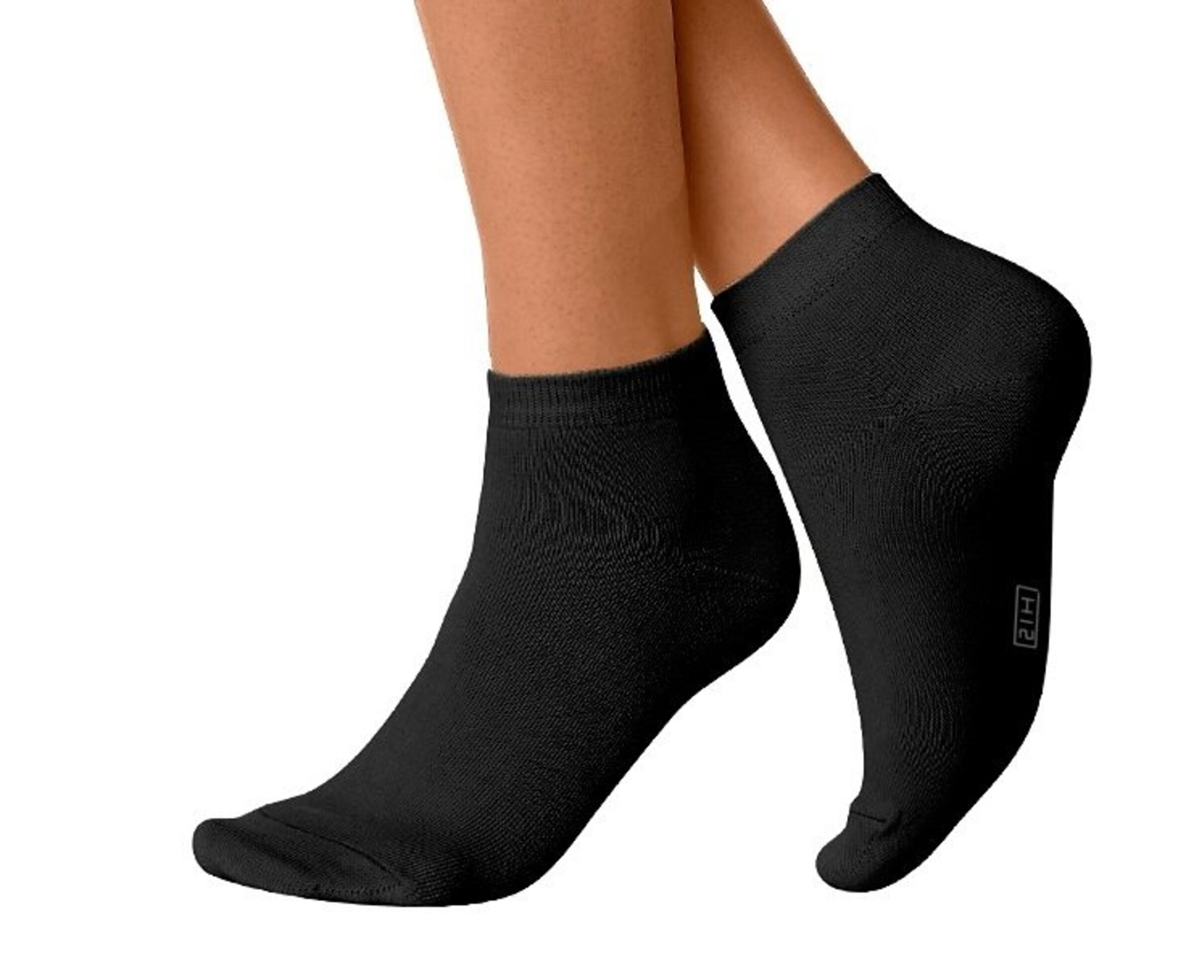 H.I.S Regular Ankelsockor i svart: framsida
