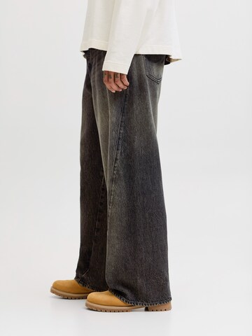 JACK & JONES - Pierna ancha Vaquero 'JJIDAVE JJSKEWED' en negro