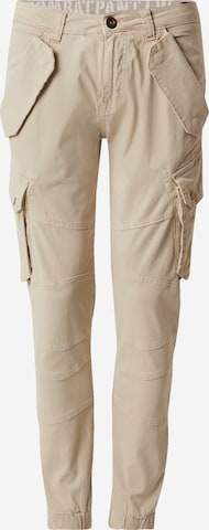 ALPHA INDUSTRIES Брюки-карго 'Combat' в Бежевый: спереди